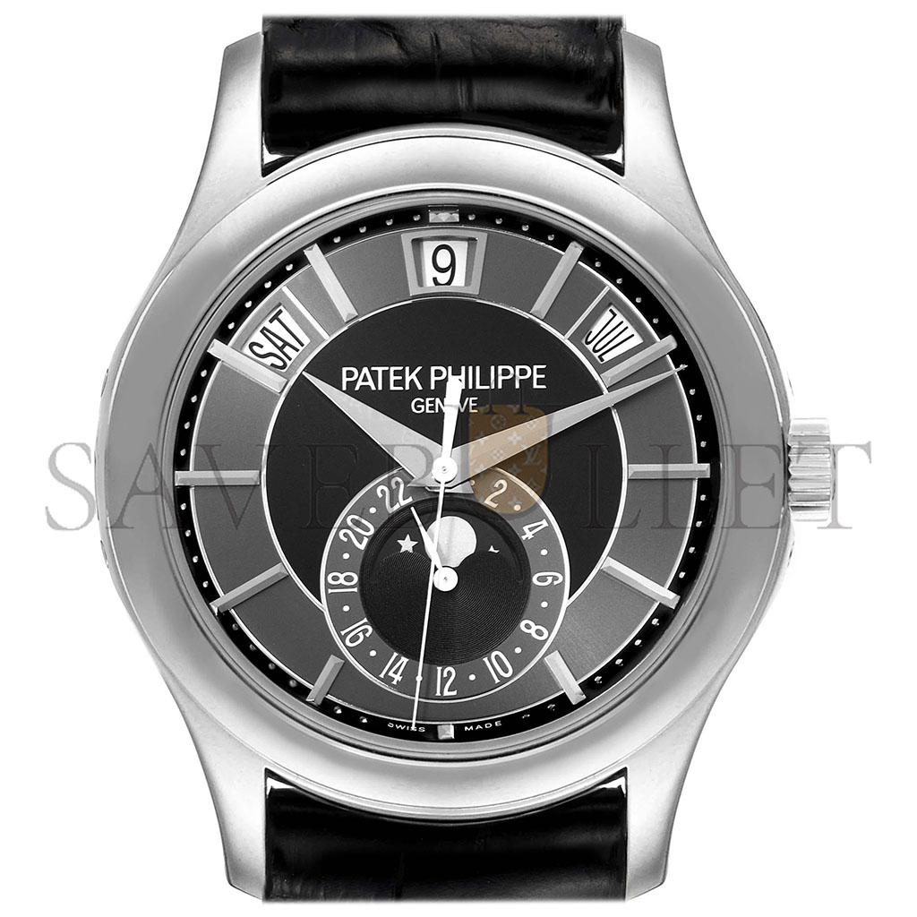 PATEK PHILIPPE COMPLICATIONS ANNUAL CALENDAR BLACK DIAL 40MM WATCH 5205G-010 PATEK PHILIPPE COMPLICATIONS ANNUAL CALENDAR BLACK DIAL 40MM WATCH 5205G-010